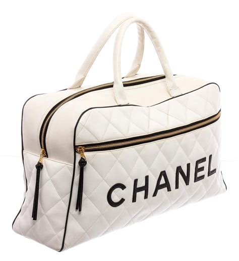 chanel quilted duffle bag.